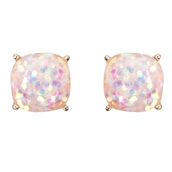 Glitter Studded Earrings - Picture 3 of 11